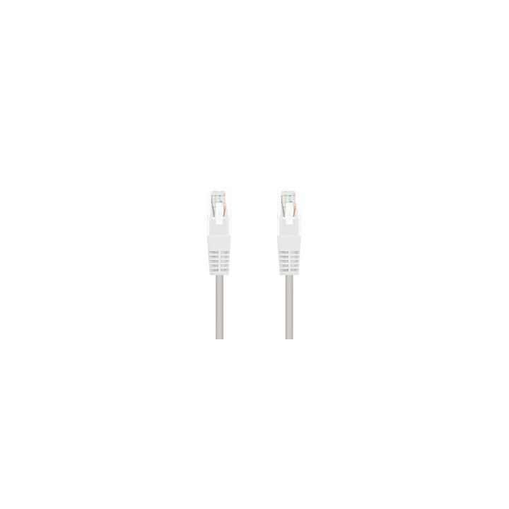 Nanocable Cable Red Latiguillo RJ45 CAT.6 UTP AWG24, Blanco, 30 cm