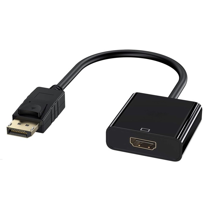 Ewent EC1455 adaptador de cable de vÍ­deo 0,15 m DisplayPort HDMI Negro