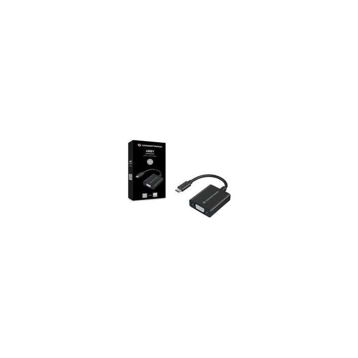 Conceptronic ABBY05B Adaptador gráfico USB 1920 x 1080 Pixeles Negro