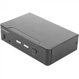 StarTech.com Switch Conmutador KVM de 2 Puertos HDMI 2.0 4K para 1 Monitor - VÍ­deo de 4K y 60Hz Ultra HD - HDR - Hub Ladrón