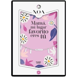 Pulsera Mama acero plateado - Mama Mi Lugar Favorito Eres Tu