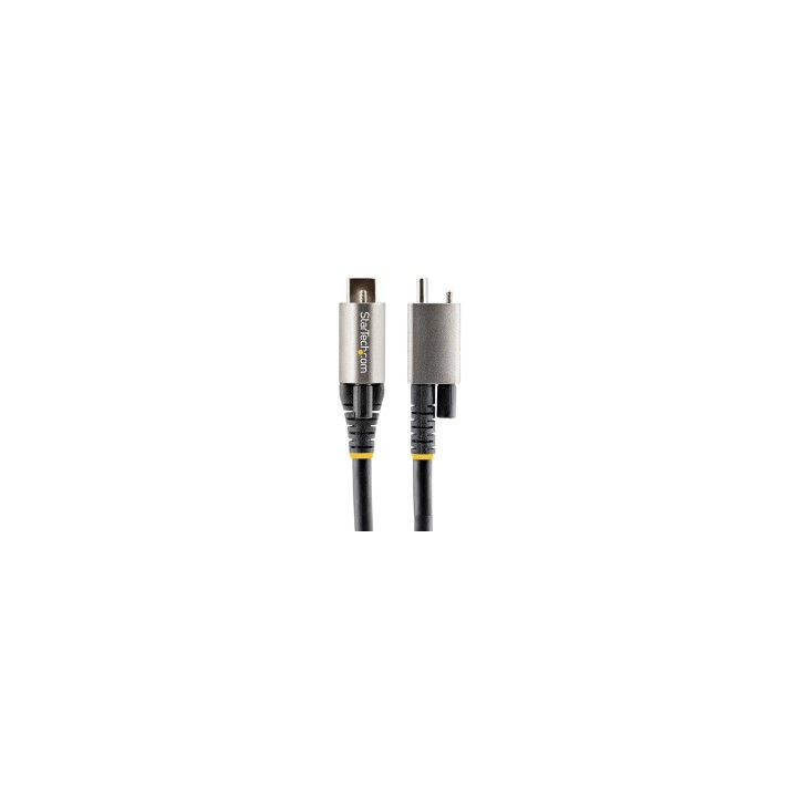 StarTech.com Cable de 50cm USB-C con Tornillo Superior de Fijación -10Gbps - Cable Tipo C USB 3.1/3.2 Gen 2 - con Carga por