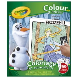 Libro colorear & pegatinas Frozen 2 Disney