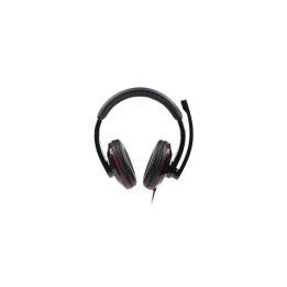 Gembird MHS-U-001 auricular y casco Auriculares Alámbrico Diadema Llamadas/Música Negro