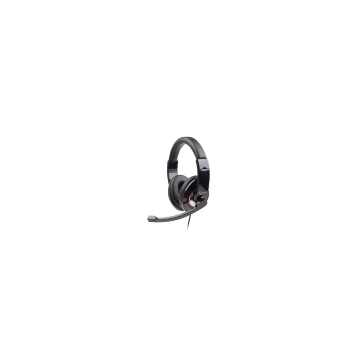 Gembird MHS-U-001 auricular y casco Auriculares Alámbrico Diadema Llamadas/Música Negro