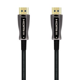 Aisens Cable Hdmi tipo-a estandar macho a macho V2.1 AOC ultra alta velocidad 40m negro