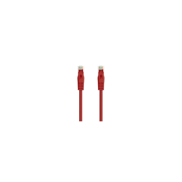 Nanocable Cable Red Latiguillo RJ45 LSZH CAT.6A UTP AWG24, Rojo, 25 cm