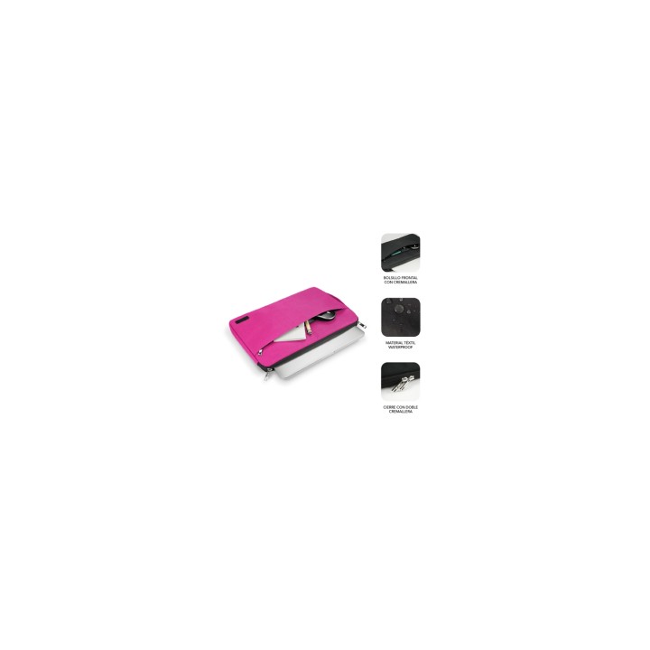 SUBBLIM Funda Ordenador Urban Laptop Sleeve 13,3-14" Pink