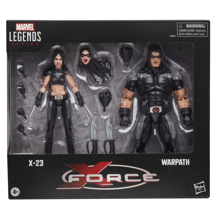 Blister 2 figuras X-23 & Warpath X-Force Marvel Legends 15cm
