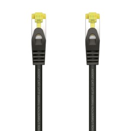 AISENS Cable De Red Latiguillo RJ45 LSZH Cat.7 600 MHz S/FTP PIMF AWG26, Negro, 0.5 m
