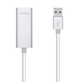 AISENS Conversor USB 3.0 A Ethernet Gigabit 10/100/1000 Mbps, 15 cm