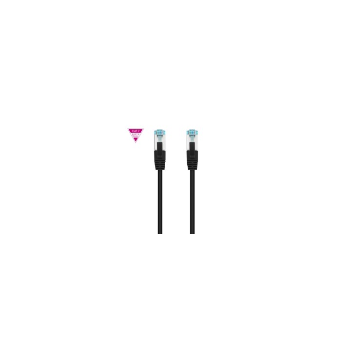 Nanocable Cable de Red Cat.7 600MHZ LSZH SFTP PIMF AWG26, Negro, 2 m