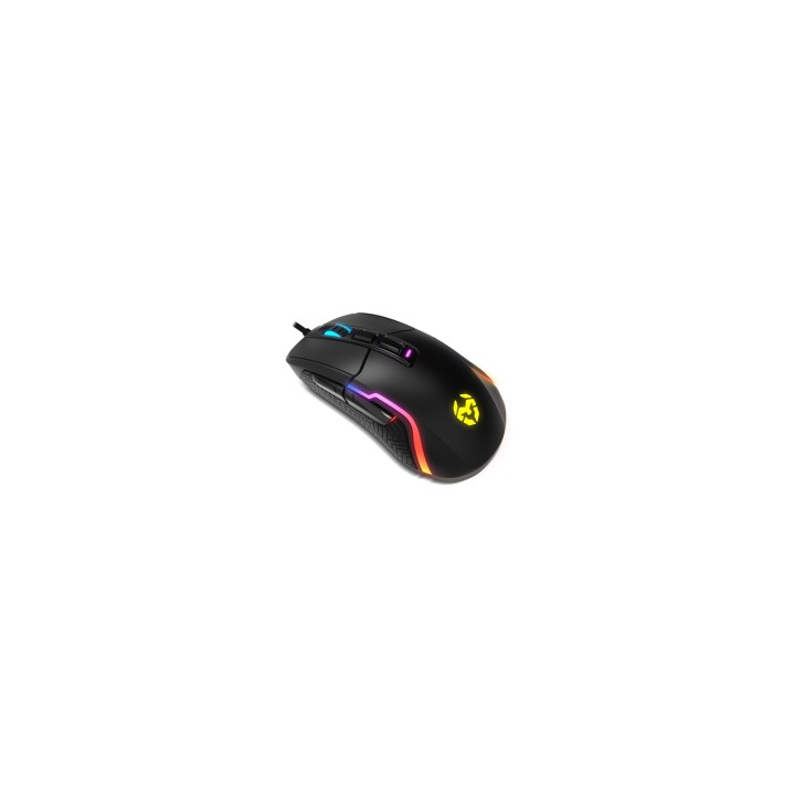 Ratón Krom Kick mano derecha USB tipo A Í“ptico 6200 DPI Negro