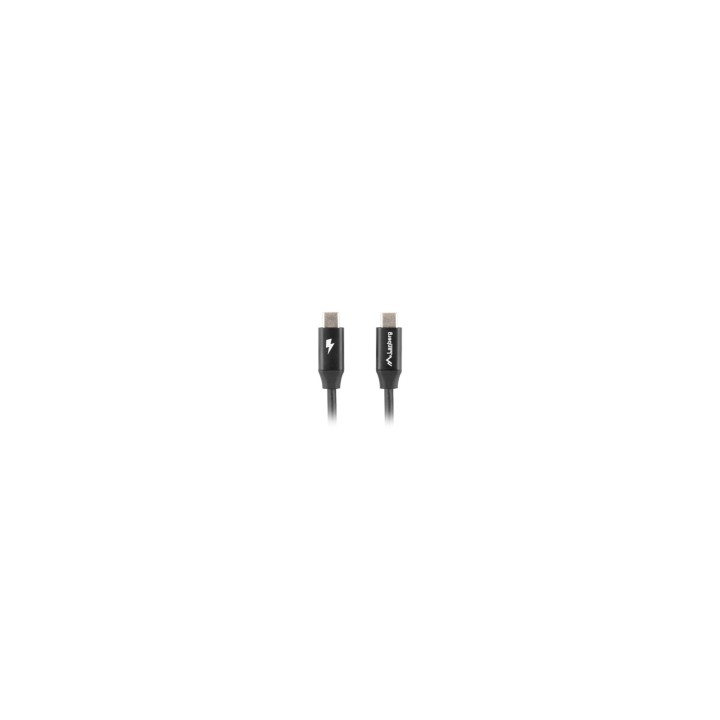 Lanberg CA-CMCM-40CU-0005-BK cable USB 0,5 m USB 2.0 USB C Negro