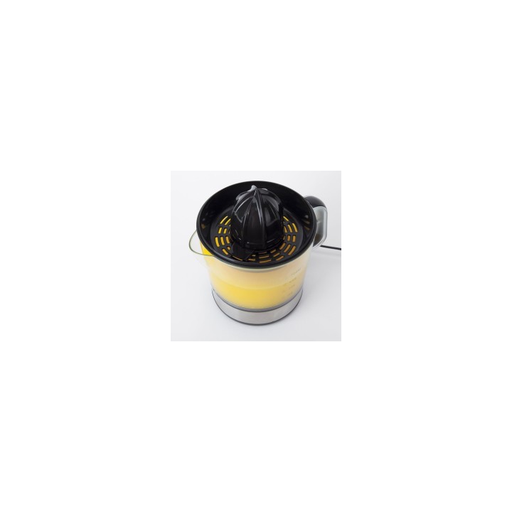 JATA EX421 exprimidor Exprimidor eléctrico con brazo 40 W Negro, Acero inoxidable, Transparente