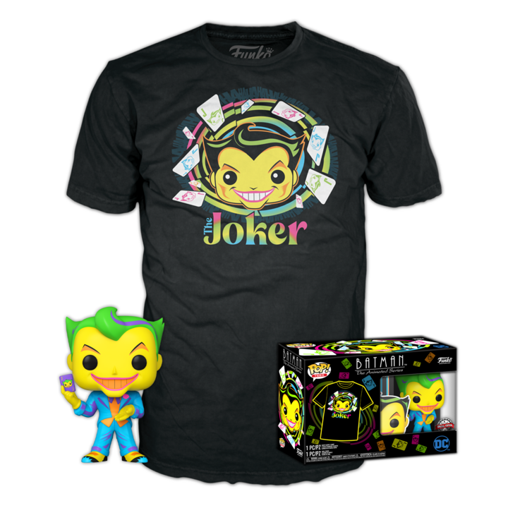 Set figura POP & Tee DC Comics Batman Joker Exclusive
