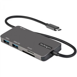 StarTech.com Adaptador Multipuertos USB C - USB C a HDMI de 4K - 100W de Entrega de Alimentación PD - SD - MicroSD - Hub Ladrón