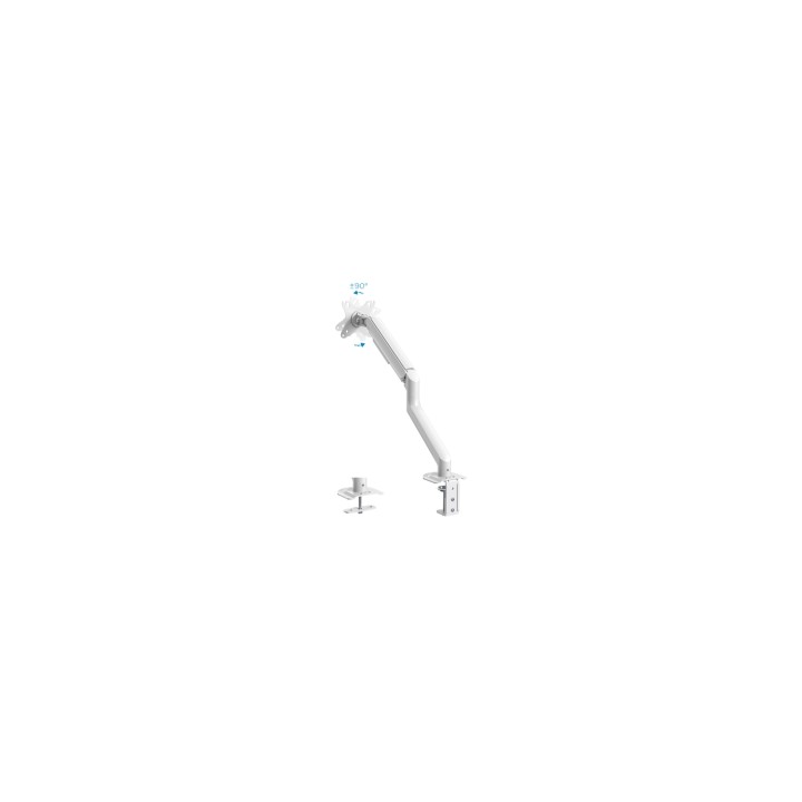 TooQ DB4032TNR-W soporte para monitor 81,3 cm (32") Abrazadera/Atornillado Blanco