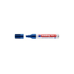 Edding No.1 marcador permanente Punta de cincel Azul
