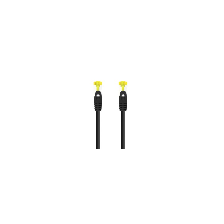 Nanocable Cable Red Latiguillo RJ45 LSZH CAT.6A SFTP AWG26, Negro, 25 cm