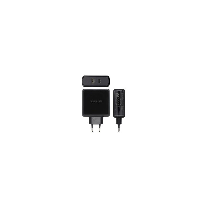 AISENS ASCH-2PD45A-BK cargador de dispositivo móvil Negro Interior