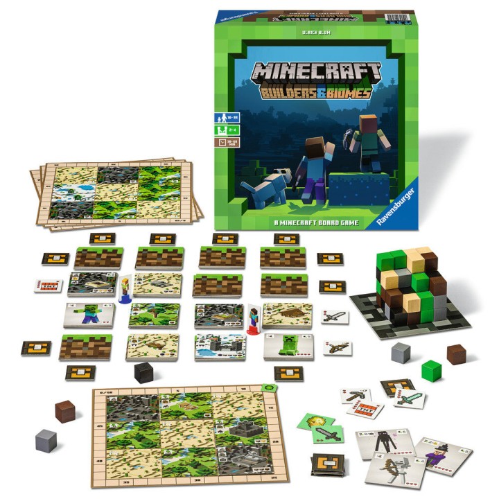 Juego de mesa Builders & Biomes Minecraft