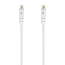 AISENS Cable de Red Latiguillo RJ45 LSZH Cat.6A 500 Mhz UTP AWG24, Blanco, 2.0M