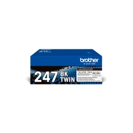 Brother TN-247BKTWIN cartucho de tóner 2 pieza(s) Original Negro
