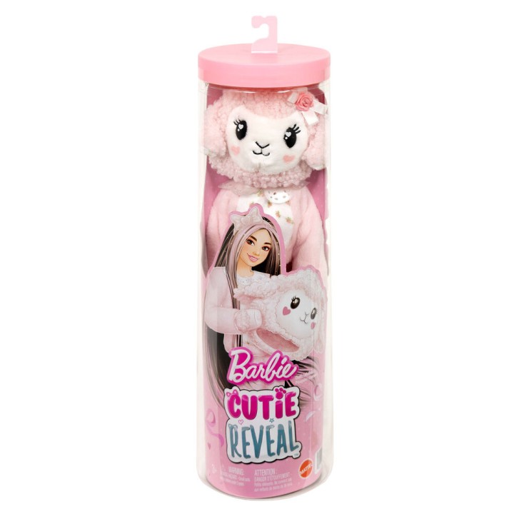Muñeca Ovejita Rosa Cutie Reveal Lazos Dulces Barbie