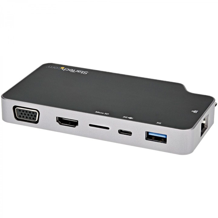StarTech.com Adaptador Multipuertos USB C - Docking Station USB Tipo C a VÍ­deo HDMI de 4K o VGA - PD Pass-through de 100W -