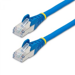 StarTech.com Cable de 5m de Red Ethernet CAT6a - Azul - Low Smoke Zero Halogen (LSZH) - 10GbE - 500MHz - PoE++ de 100W -