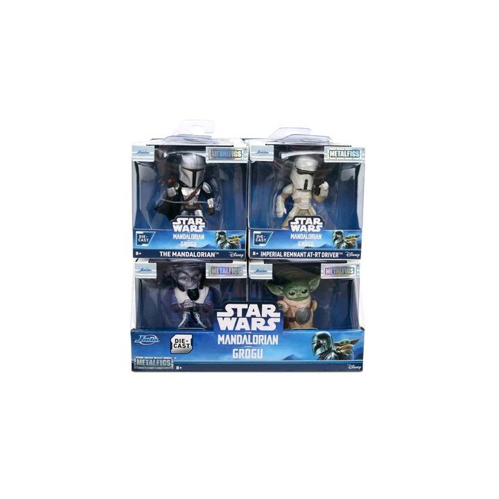Figura metalfigs The Mandalorian & Grogu Star Wars 7cm surtido