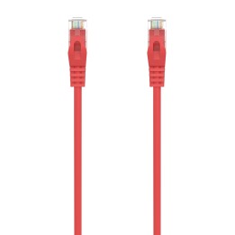 AISENS Cable de Red Latiguillo RJ45 LSZH Cat.6A 500 Mhz UTP Awg24, Rojo, 25CM