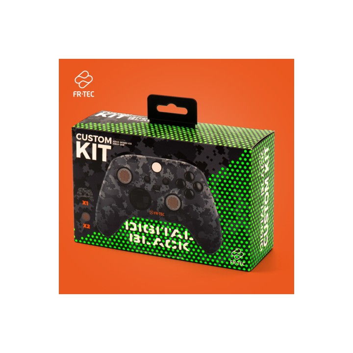 FR-TEC Pack Funda + Grips Camuflaje Negro para Mando Xbox Series X/S
