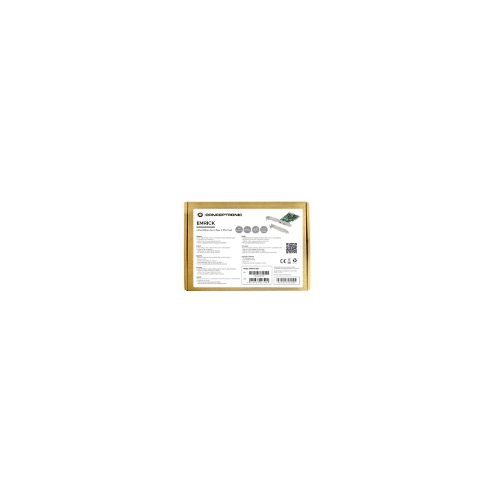 Conceptronic EMRICK08G tarjeta y adaptador de interfaz Interno USB 3.2 Gen 2 (3.1 Gen 2)