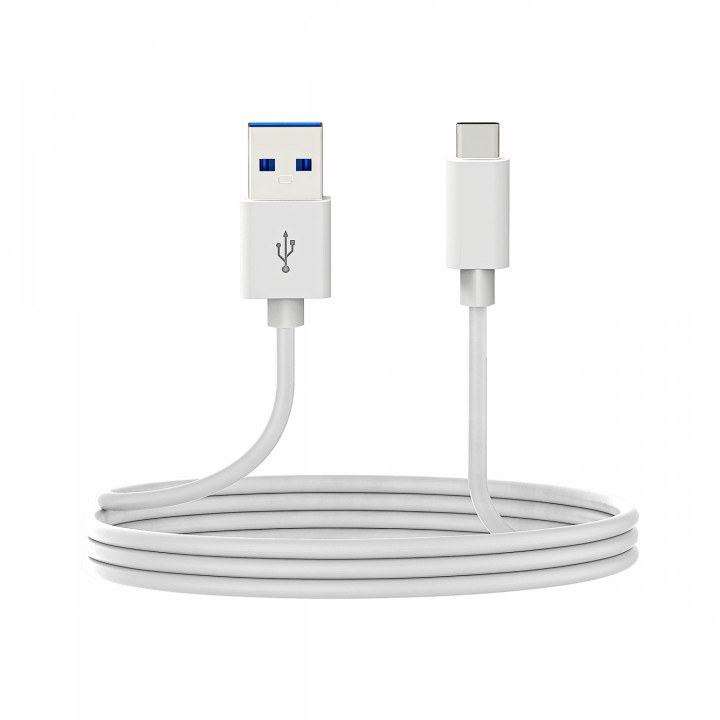 DCU Advance Tecnologic 30402065 cable USB 2 m USB 3.2 Gen 1 (3.1 Gen 1) USB C USB A Blanco