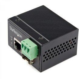 StarTech.com Conversor de Medios Ethernet Industrial de Fibra Multi o Monomodo a Ethernet - SFP a RJ45 - Convertidor - IP30