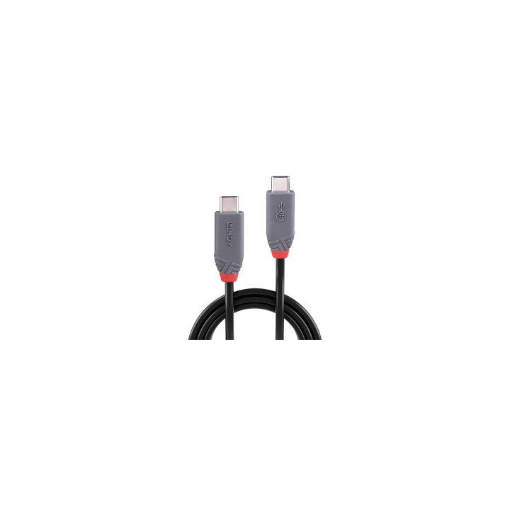 Lindy 36947 cable USB 0,8 m USB4 Gen 3x2 USB C Negro