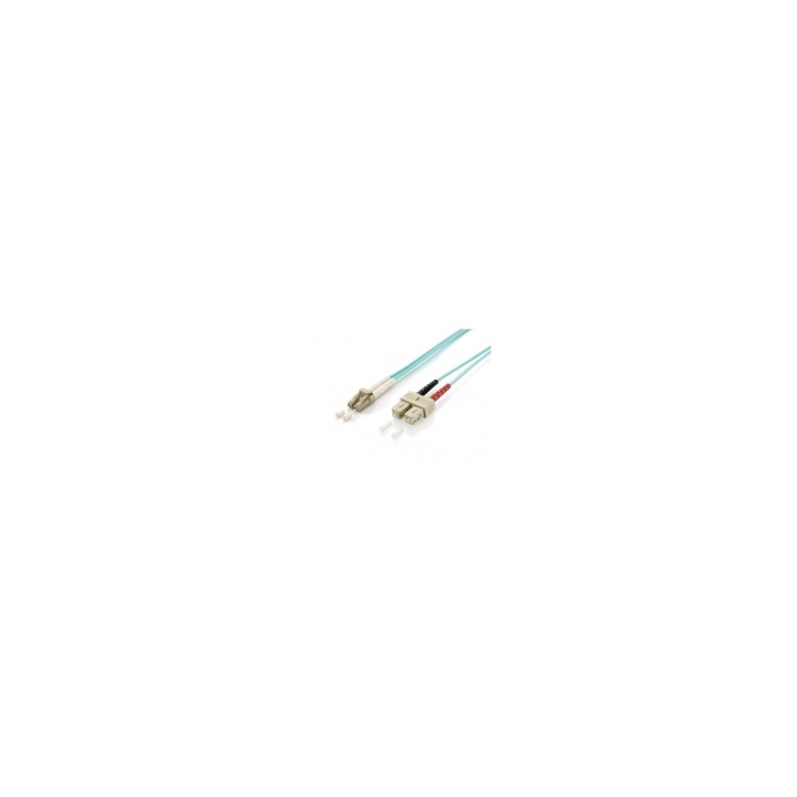 Equip 255316 cable de fibra optica 10 m LC SC OM3 Turquesa
