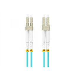 Lanberg FO-LULU-MD31-0010-TQ cable de fibra optica 1 m LC/UPC OM3 Color aguamarina