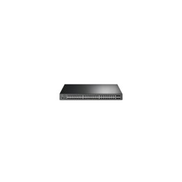 TP-Link TL-SG3452XP switch Gestionado L2+ Gigabit Ethernet (10/100/1000) EnergÍ­a sobre Ethernet (PoE) 1U Negro