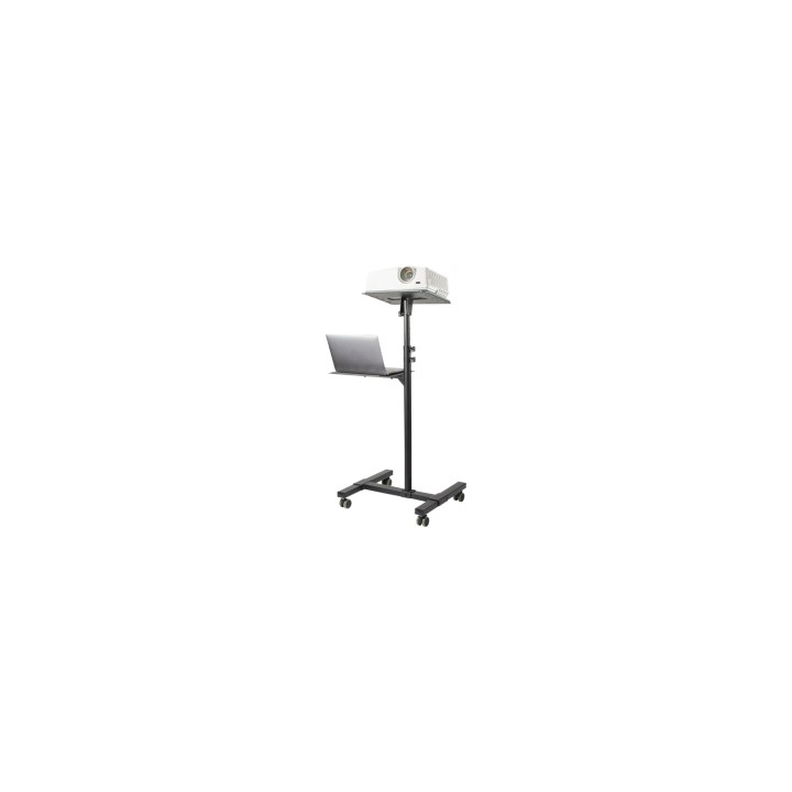 StarTech.com Soporte Móvil para Proyector y Ordenador Portátil - Carrito de Servicio Pesado para Proyector (2 Estantes) - de