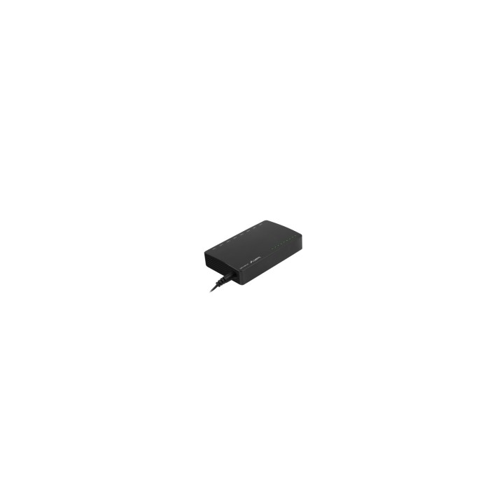 Lanberg DSP2-1008-12V switch No administrado Gigabit Ethernet (10/100/1000) Negro