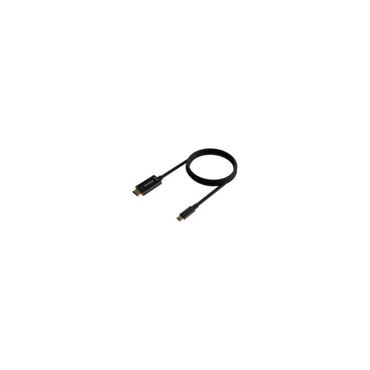 AISENS Cable Conversor USB-C A HDMI 4K@30Hz, USB-C/M-HDMI/M, Negro, 0.8M