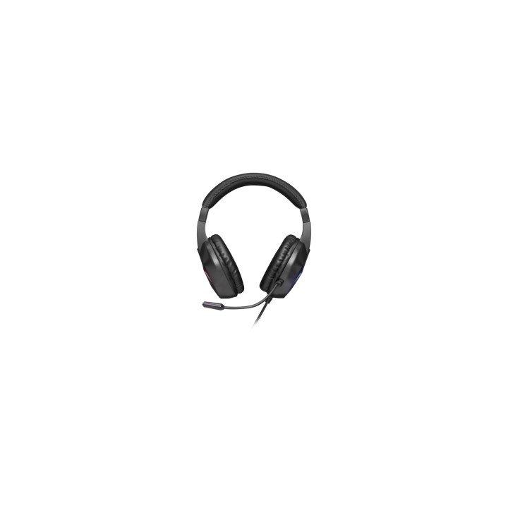 Mars Gaming MH122 Negro, Cascos Gaming FRGB Over Ear con Micrófono, Sonido HiFi, Cancelación de Sonido, Ultraligeros, PS4 PS5