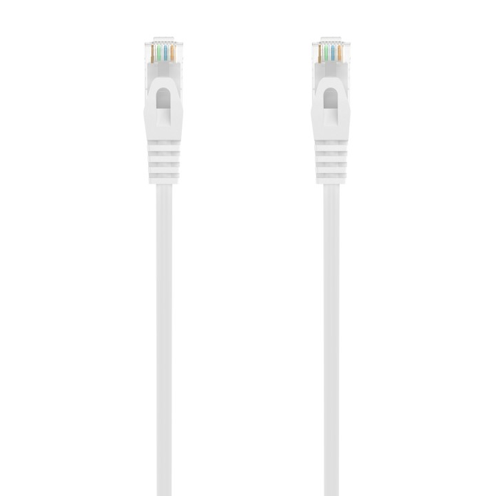 AISENS Cable de Red Latiguillo RJ45 LSZH Cat.6A 500 Mhz UTP AWG24, Blanco, 25CM
