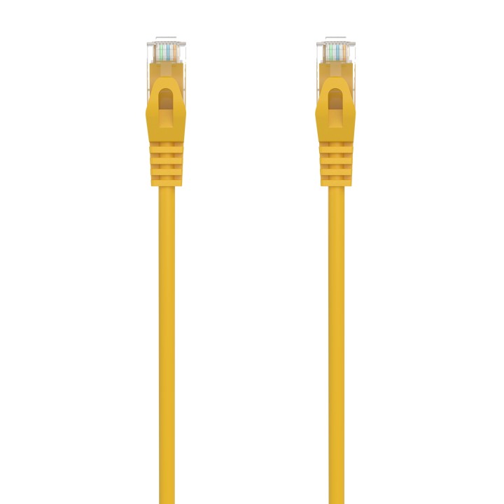 AISENS Cable de Red Latiguillo RJ45 LSZH Cat.6A 500 Mhz UTP AWG24, Amarillo, 3.0M