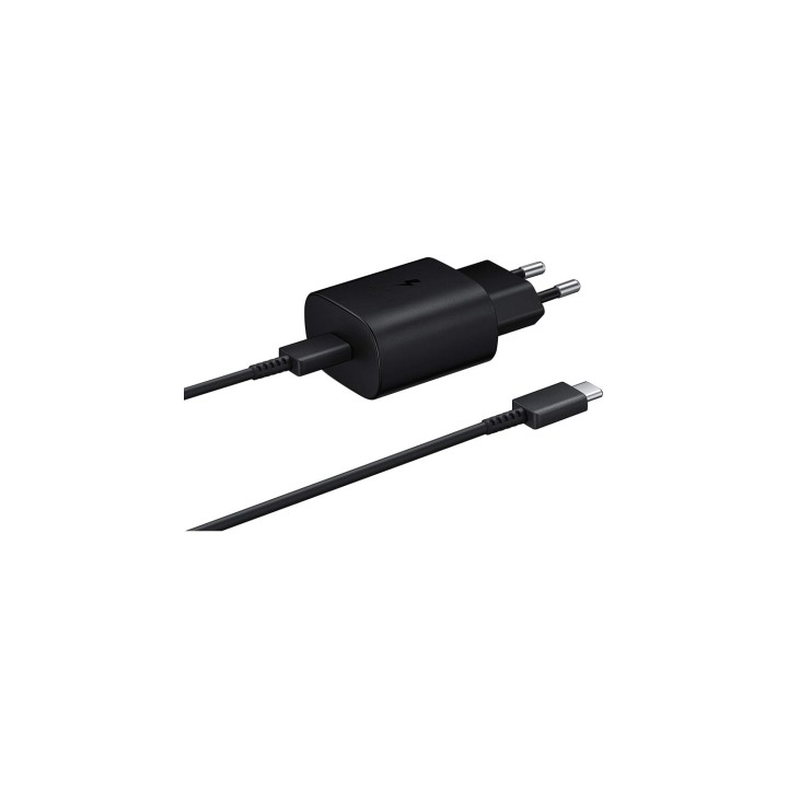 SAMSUNG CARGADOR 25W CON CABLE USB-C NEGRO EP-TA800XBEGWW