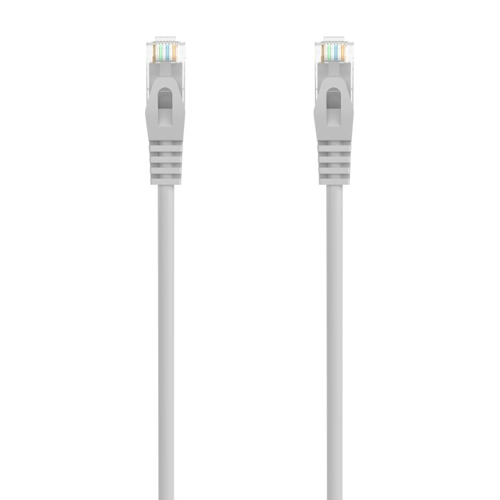 AISENS Cable de Red Latiguillo RJ45 LSZH Cat.6A 500 Mhz UTP AWG24, Gris, 30CM
