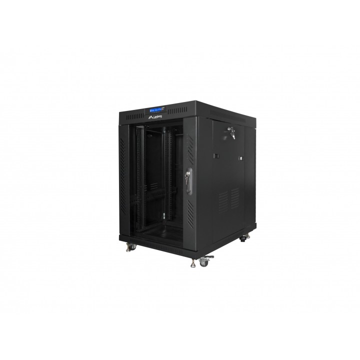 Lanberg FF01-8015-12BL armario rack 15U Rack o bastidor independiente Negro